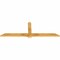 Ekena Millwork Eugene Rough Sawn Timber Gable Bracket, Western Red Cedar, 72"W x 24"H x 2"D x 4"F, 8/12 Pitch GBW072X24X0204EUG00RWR - alternate 4
